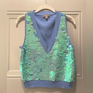 J. Crew Sequin Sweater Vest